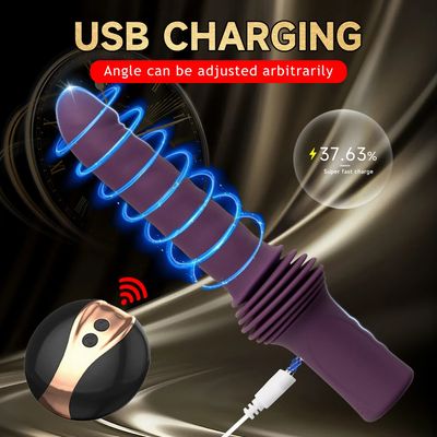 Automatic Thrusting Dildo Vibrator Sex Machine Vagina G Spot Telescopic Massager Retractable Clit Masturbation Sex Toy for Women_img_1