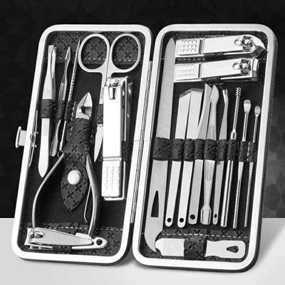 19  pcs stainless steal nail clipers set_img_1