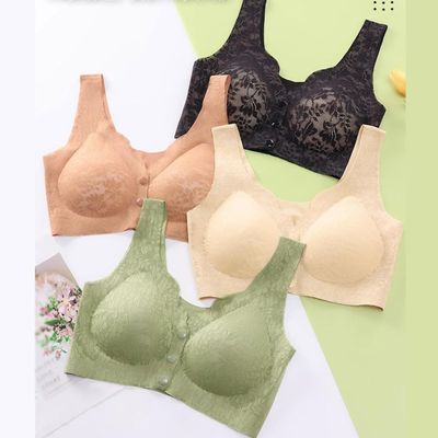 Magic or Push up Butterfly Bra for Woman'sGirls Ladies Peacock shape padded lace China 4 color Seamless