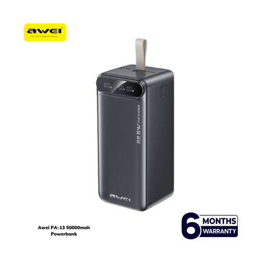 Awei PA-13 50000mAh 22.5W Fast Charging Power Bank with 4 Output Ports & LED Indicator_img_1