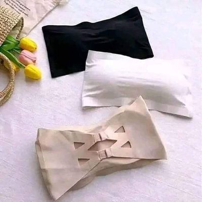 Premium Silk Tube Strapless Padded Push Up BraFor Women-One Piece_img_4