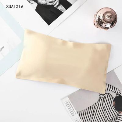 Premium Silk Tube Strapless Padded Push Up BraFor Women-One Piece_img_1