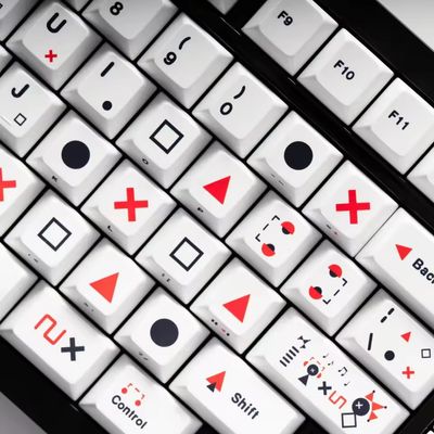 Tic-Tac-Toe PBT 128 Keys 1.7mm Keycaps Set_img_0