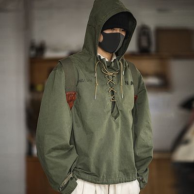 Hooded Pullover Long Sleeve Deck Parker Jacket_img_0