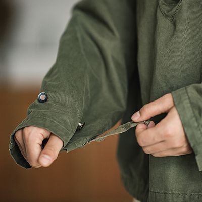 Hooded Pullover Long Sleeve Deck Parker Jacket_img_3