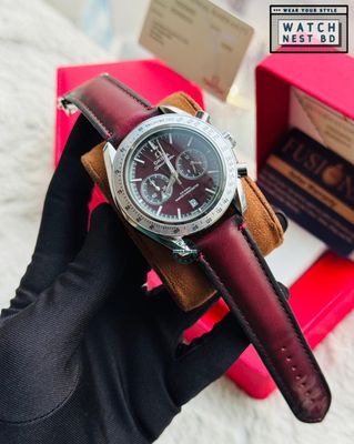 Omega Chronograph Belt Watch || AA Grade Master Copy