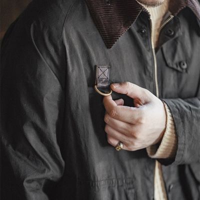 vintage Spey oil wax fishing jacket_img_2