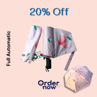 Fully automatic umbrella ultraviolet sunshade umbrella sunny rain dual-use folding umbrella_img_0