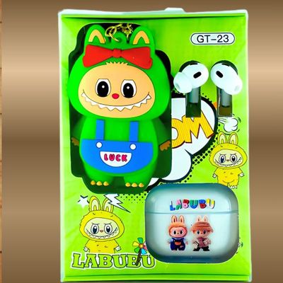 Labubu Wireless Earbuds with Cute Cartoon Stuffed Case GT-21_img_2