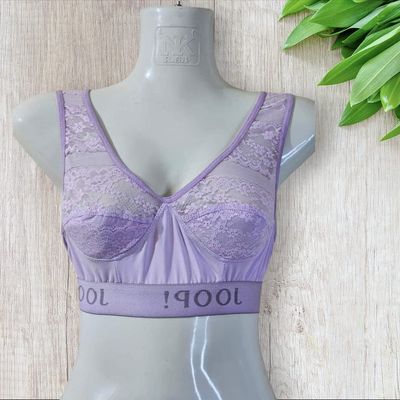 4 Pieces Semis Bra Genji For Womens And Girls random color_img_3