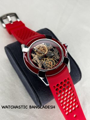 Jacob & Co Silver Case Red Belt_img_0
