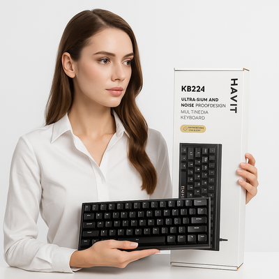 HAVIT KB224 USB Mini Keyboard