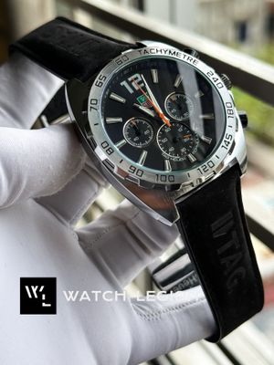 TAG BELT ANNIVERSARY PLAIN SILVER CASE BLACK DIAL BLACK BELT_img_1