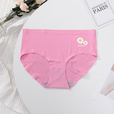 High Quality Seamless Underwear For Ladies Mature Women Seamless Ice Silk Panties Woman Underwear_img_3