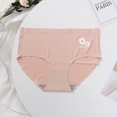 High Quality Seamless Underwear For Ladies Mature Women Seamless Ice Silk Panties Woman Underwear_img_4