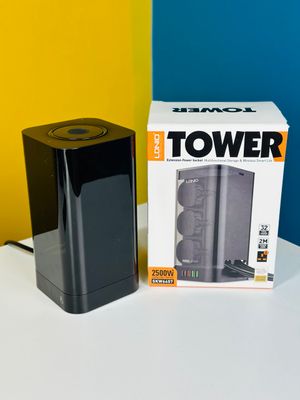 LDNIO SKW6457 6 Outlet USB Tower Extension Power Socket with 15W Wireless Charger_img_1