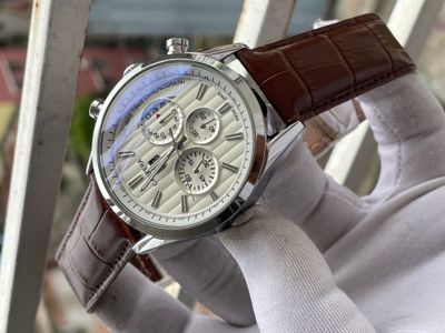 Tag Belt 1969 Brown Belt Silver Case White Dial_img_0