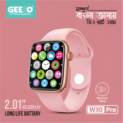 Geeoo W30 Pro Bluetooth Calling Smart watch – Pink_img_0
