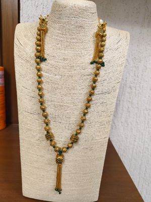 original Indian joipuri boll long chain and earrings_img_2