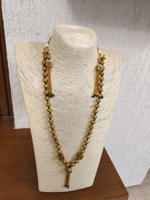 original Indian joipuri boll long chain and earrings_img_8