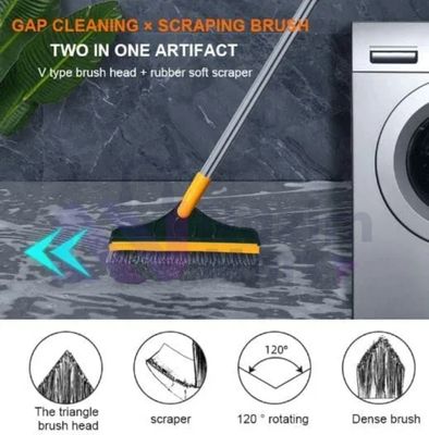 3 in 1 Brush, Magic Broom Brush Floor Brush Scrubber with Long Handle - Nazim Mart_img_4