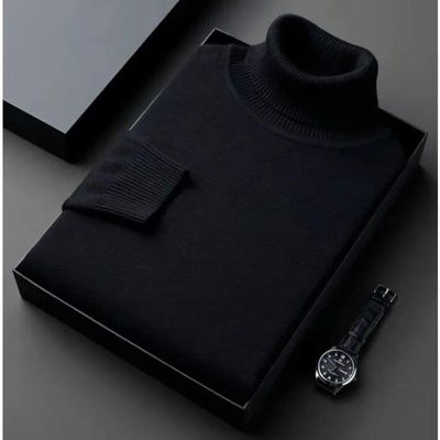 Classic Black Turtleneck Sweater_img_0