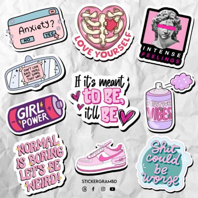 Girl Power Sticker Set_img_0