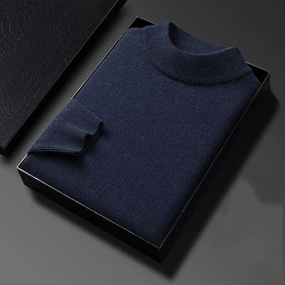 Classic Nevy Blue Turtleneck Sweater_img_0