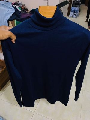 Classic Nevy Blue Turtleneck Sweater_img_1