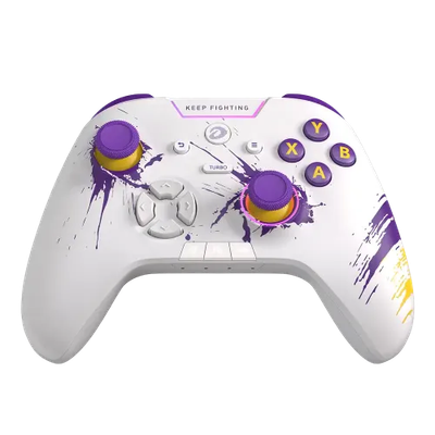 DAREU H105 Tri-Mode Wireless Gamepad 360° Joystick Controller (White Purple)_img_0
