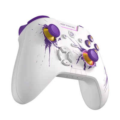 DAREU H105 Tri-Mode Wireless Gamepad 360° Joystick Controller (White Purple)_img_2