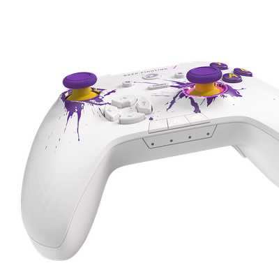 DAREU H105 Tri-Mode Wireless Gamepad 360° Joystick Controller (White Purple)_img_3