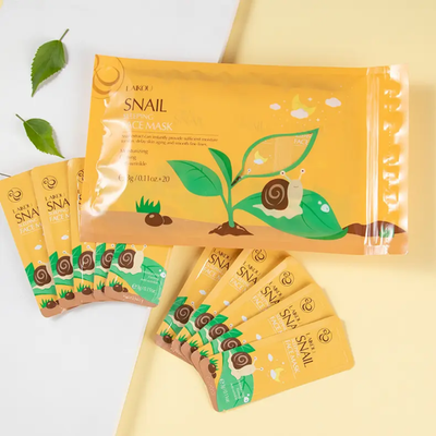 LAIKOU 3g Snail Sleeping Facial Mask – Moisturizing & Brightening Collagen Face Mask_img_2
