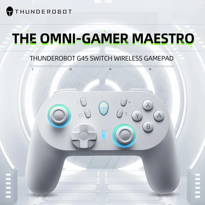 ThundeRobot G45 Pro Tri Mode Hall Trigger Gaming Controller For PC/Switch/IOS/Android | White_img_0