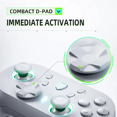 ThundeRobot G45 Pro Tri Mode Hall Trigger Gaming Controller For PC/Switch/IOS/Android | White_img_2
