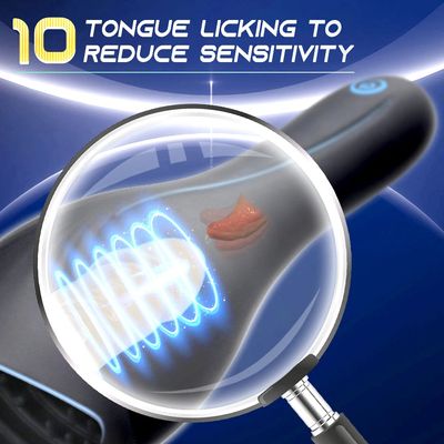 Powerful Vibrating Tongue Licking Vibrator Male Glan Massager Delay Stamina Trainer Oral Sex Climax Masturbation Sex Toy for Men_img_4