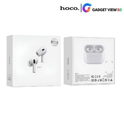 Hoco EW51 ANC True Wireless Bluetooth Earbuds – White Color_img_1