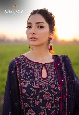 Asim Jofa - Embroidered Luxury Lawn 3 Pcs_img_4