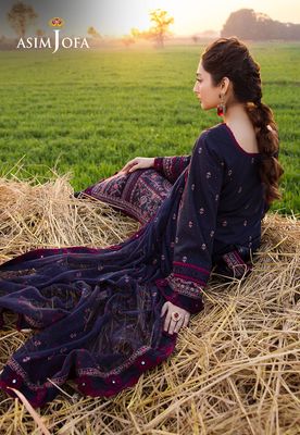 Asim Jofa - Embroidered Luxury Lawn 3 Pcs_img_7