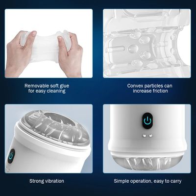 Blowjob Male Maturbator Adult Sex Toys for Men Open-Ended Vibrating Hands Free Stroker Penis Vibrator Trainer Sexual Pleasure_img_5