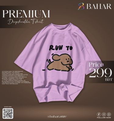 Drop Shoulder T-Shirt (Run to Puppies)_img_8