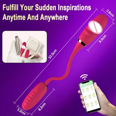 G Spot Dildo Vibrators with 10 Thrusting Vibrating Modes Clitoral Anal Nipple Stimulator Pleasure Tools Adult Sex Toy for Woman_img_1