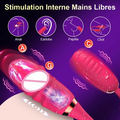 G Spot Dildo Vibrators with 10 Thrusting Vibrating Modes Clitoral Anal Nipple Stimulator Pleasure Tools Adult Sex Toy for Woman_img_5