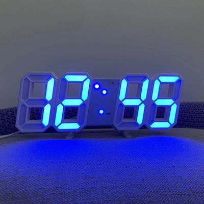 3D LED Digital Clock Glowing Decoration Wall Or Table Clock_img_0