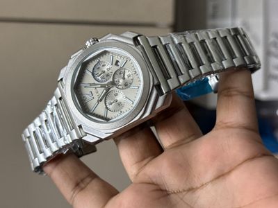BVLGARI CHRONO CHAIN MATT SILVER GREY DIAL_img_0