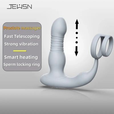 Retractable Wireless Remote Prostate Massager for Men - 10-Speed Vibration Anal Plug, Rechargeable Male Sex Toy for Couples Play_img_6