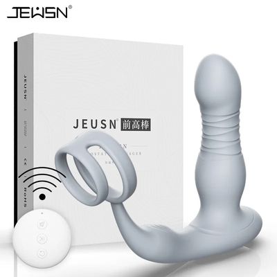 Retractable Wireless Remote Prostate Massager for Men - 10-Speed Vibration Anal Plug, Rechargeable Male Sex Toy for Couples Play_img_1