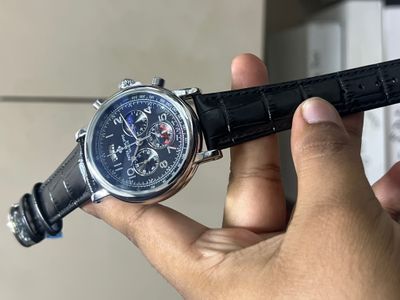 PATEK BLACK BELT SILVER CASE SIMPLE BLACK DIAL_img_0