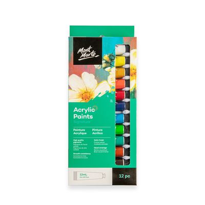 Mont Marte Acrylic Paints  12pc x 12ml_img_0