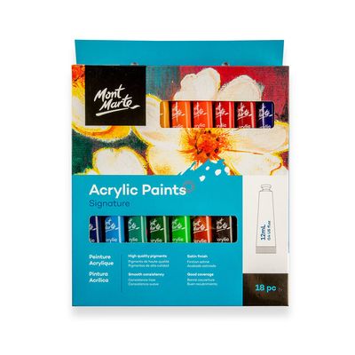 Mont Marte Acrylic Paints  18pc x 12ml_img_0